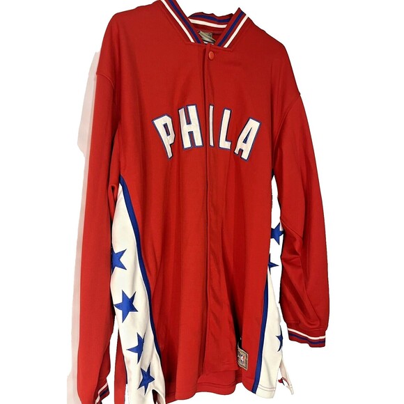 Vintage Mitchell & Ness Hardwood Classics 76ers Allen Iverson Warm Up Jacket XL - Picture 7 of 13